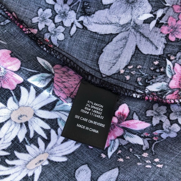 Torrid maxi challis button front shirt dress size 1 - Picture 9 of 16